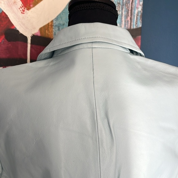 Spiegel Leather Light Blue Jacket - Picture 5 of 10